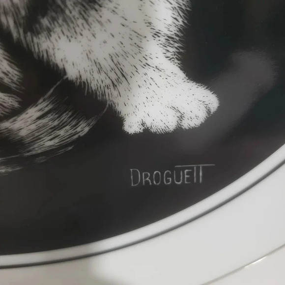 Vtg Set of 2 Royal Cornwall Kittens Black/White Collectors Plates. - Picture 5 of 13